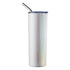 Alcoholder SKNY Slim Insulated Tumbler | White Unicorn Sparkles Glitter