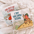 The Gift of a Cuddle and I Got You Some Kisses board books on soft white rug — Adventure Awaits