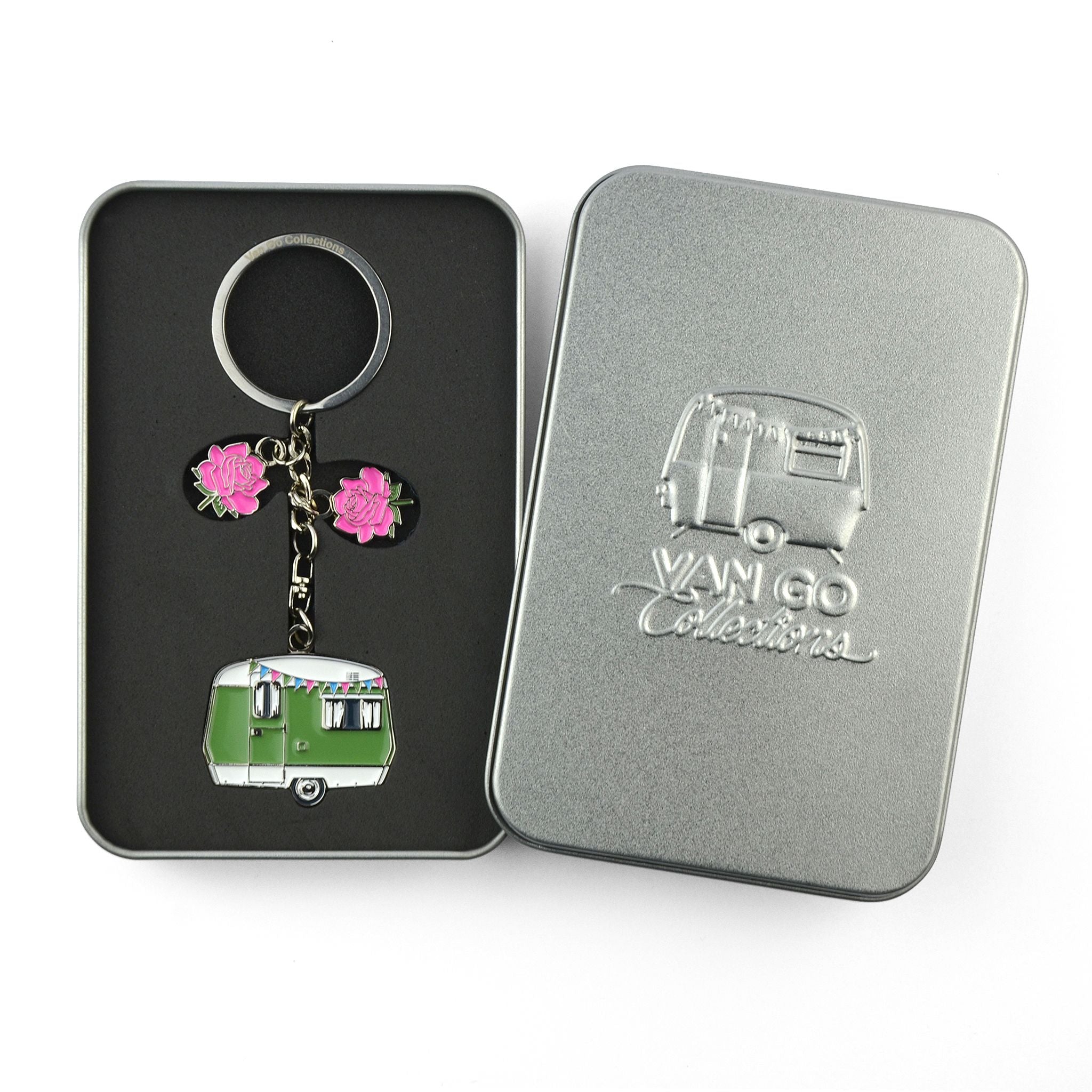 Van Go Key Rings | Various Caravan & RV Themed Designs & Colours