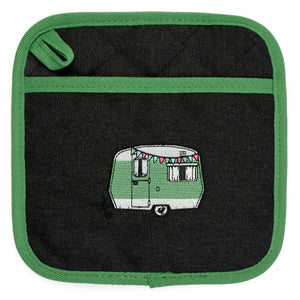 Van Go Embroidered Pot Holders | Various Caravan Themed Designs & Colours