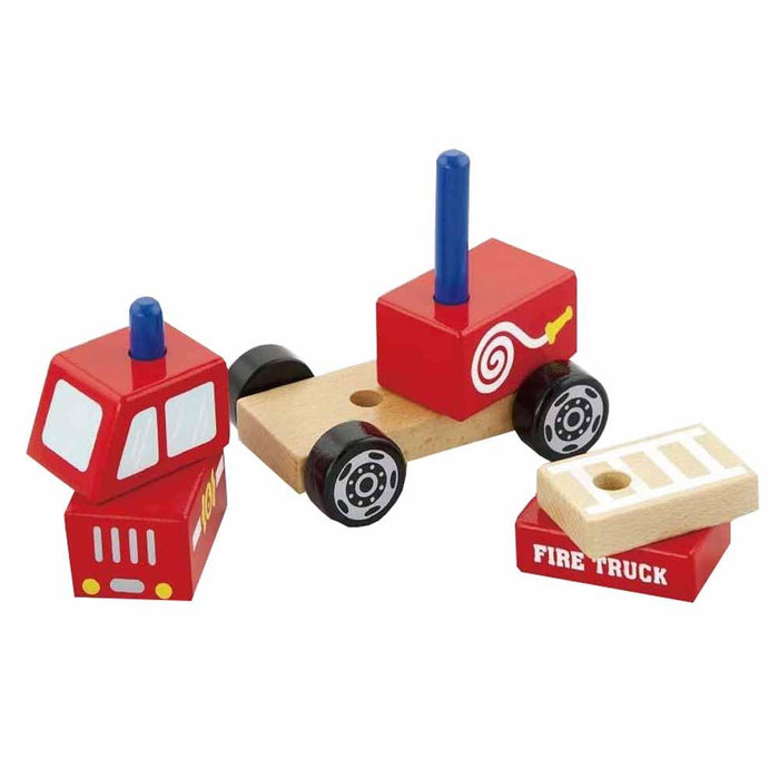 VIGA Toys - Stacking Fire Truck