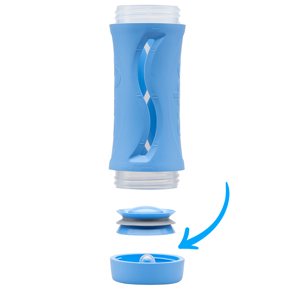 diagram showing valve of the subo food bottle