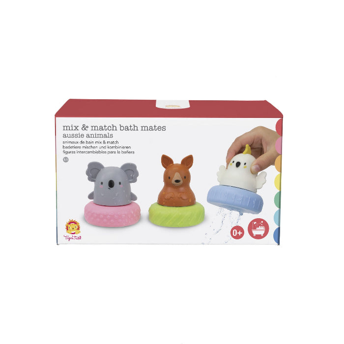 Tiger Tribe Mix & Match Bath Mates Aussie Animals set with koala, kangaroo and cockatoo — Adventure Awaits