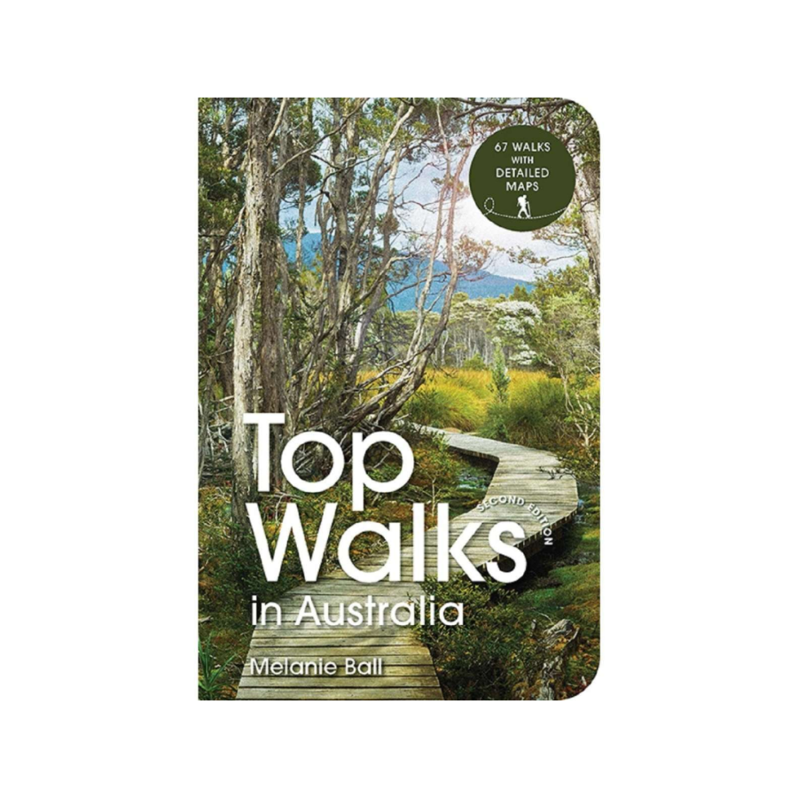 front cover of second edition of top walks in Australia book on white background