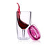 double wall wine tumbler with inner wine glass and red wine splash, includes pink lid, stylish insulated drinkware for travel and outdoor use Adventure Awaits