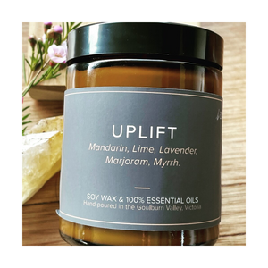 Uplift Aromatherapy Candle by Breathe and Blossom