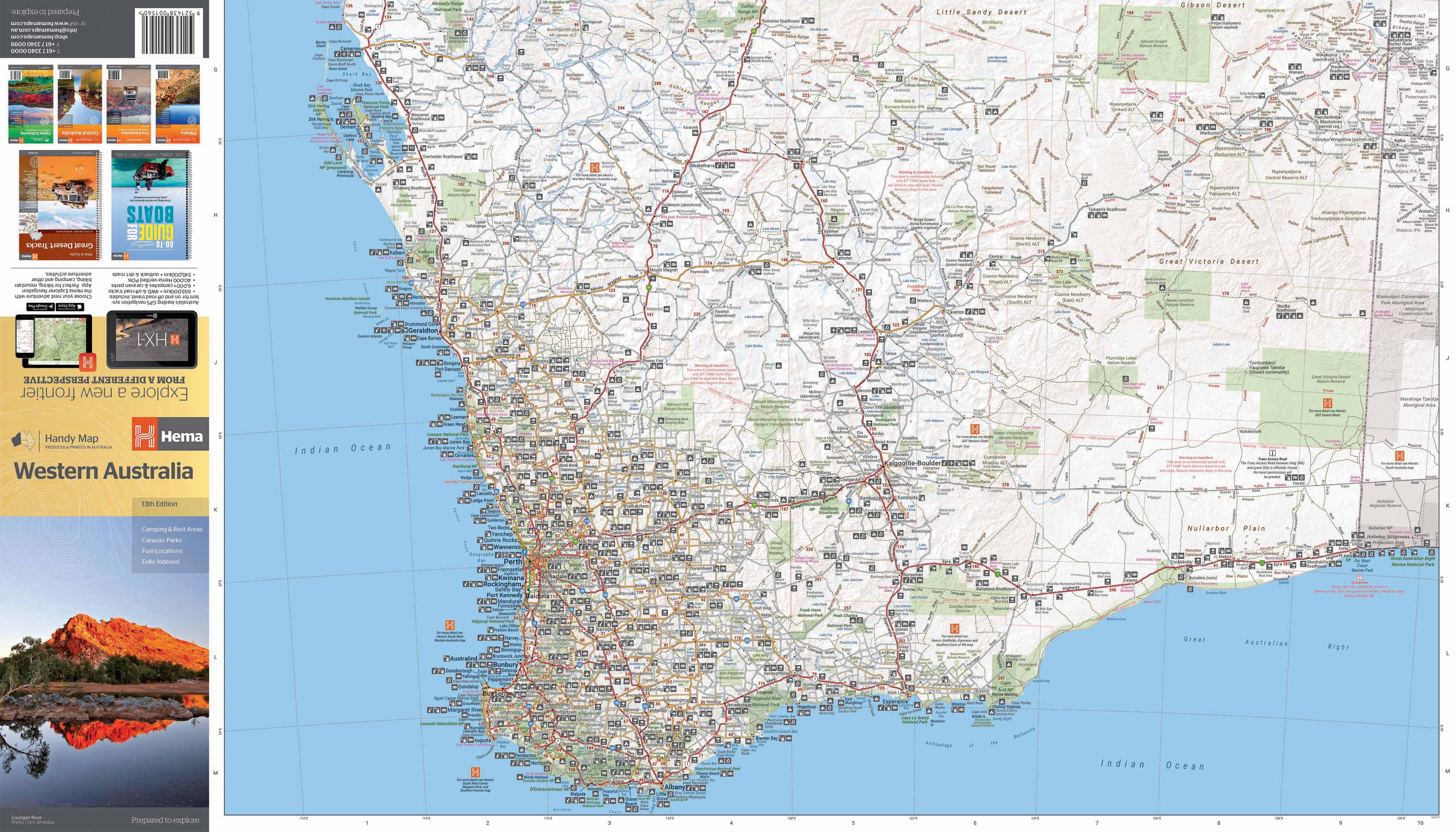 Hema Maps | Western Australia Handy Map